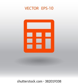 Icono plano de la calculadora