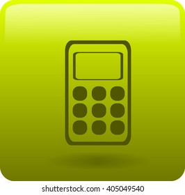 Flat icon of calculator