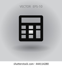 Flat icon of calculator