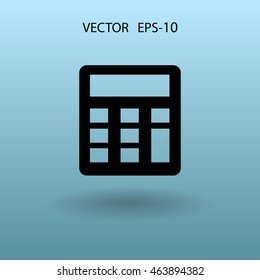 Icono plano de la calculadora