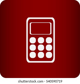 Flat icon of calculator