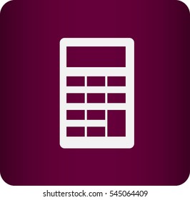 Flat icon of calculator