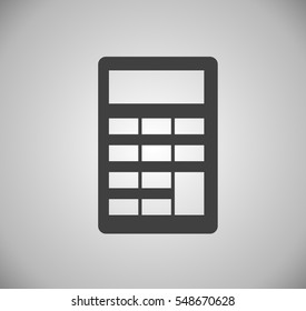 Flat icon of calculator