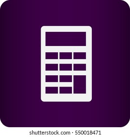 Flat icon of calculator
