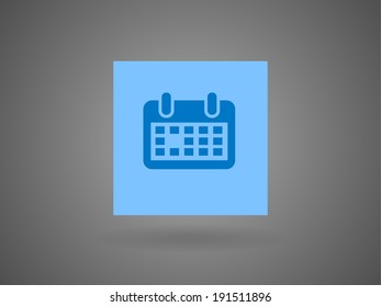 Flat icon of calendar
