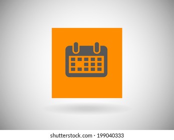 Flat icon of calendar