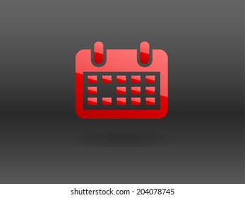 Flat icon of calendar