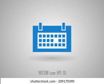 Flat icon of calendar