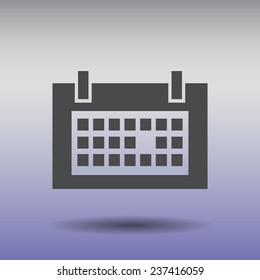 Flat icon of calendar