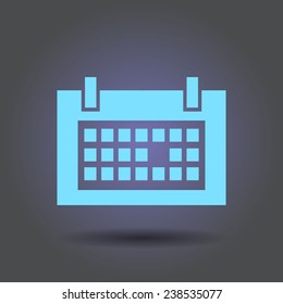 Flat icon of calendar
