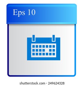 Flat icon of calendar