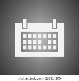Flat icon of calendar