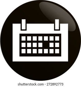 Flat icon of calendar