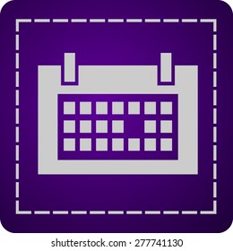 Flat icon of calendar