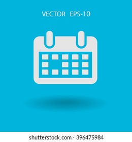 Flat icon of calendar