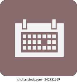 Flat icon of calendar