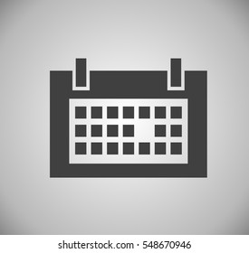 Flat icon of calendar