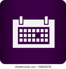 Flat icon of calendar