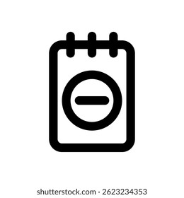 Flat icon of a calendar featuring a prohibited sign, suitable for time management and safety applications.