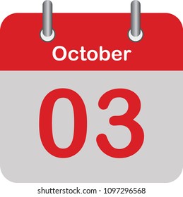 Flat icon calendar isolated on gray background. Vector illustration.