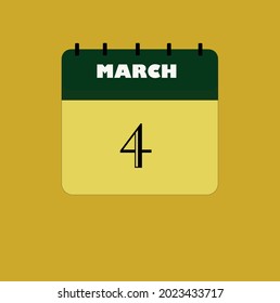 Flat icon calendar isolated on black background. Vector illustration.