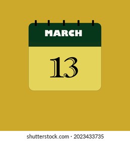 Flat icon calendar isolated on black background. Vector illustration.