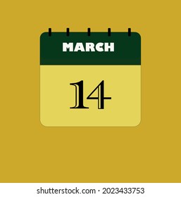 Flat icon calendar isolated on black background. Vector illustration.
