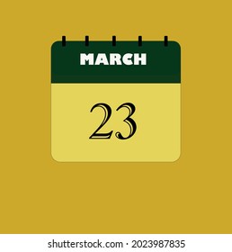 Flat icon calendar isolated on black background. Vector illustration.