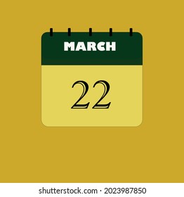 Flat icon calendar isolated on black background. Vector illustration.