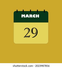 Flat icon calendar isolated on black background. Vector illustration.