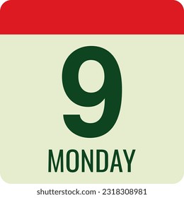 Calendario de icono plano aislado en fondo blanco.
