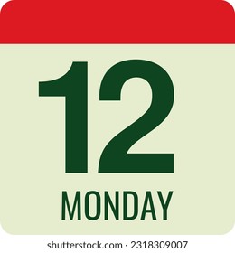 Flat icon calendar isolated on white background.