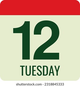 Flacher Symbol-Kalender einzeln auf weißem Hintergrund.