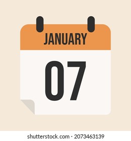 Flat icon calendar. vector illustration