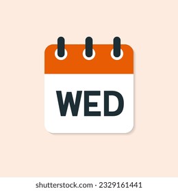Flat icon calendar vector illustration