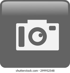 Flat icon of a camera