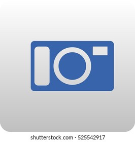 Flat icon of a camera