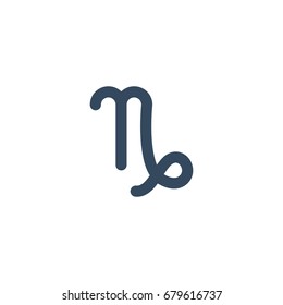 Flat Icon Capricorn Element. Vector Illustration Of Flat Icon Goat Isolated On Clean Background. Can Be Used As Capricorn, Goat And Zodiac Symbols.