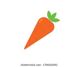 Flat icon carrots. Vector image.