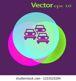 flat icon cars