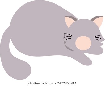 flat icon cat cute pets