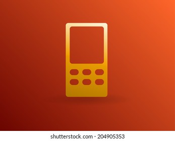 Icono plano del teléfono móvil