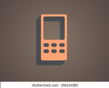 Flachsymbol des Handys