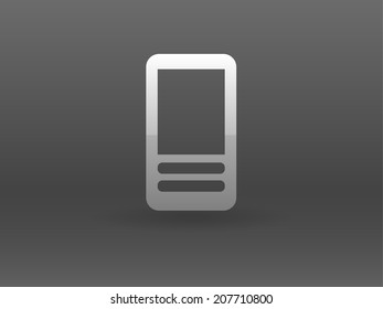 Flachsymbol des Handys