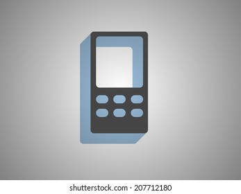 Flat  icon of cellphone