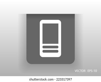 Flat  icon of cellphone