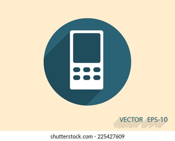 Flat  icon of cellphone