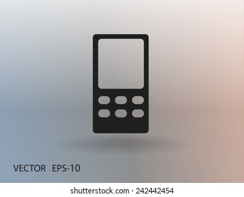 Icono plano del teléfono móvil