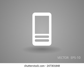 Flat  icon of cellphone