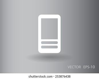 Flat  icon of cellphone